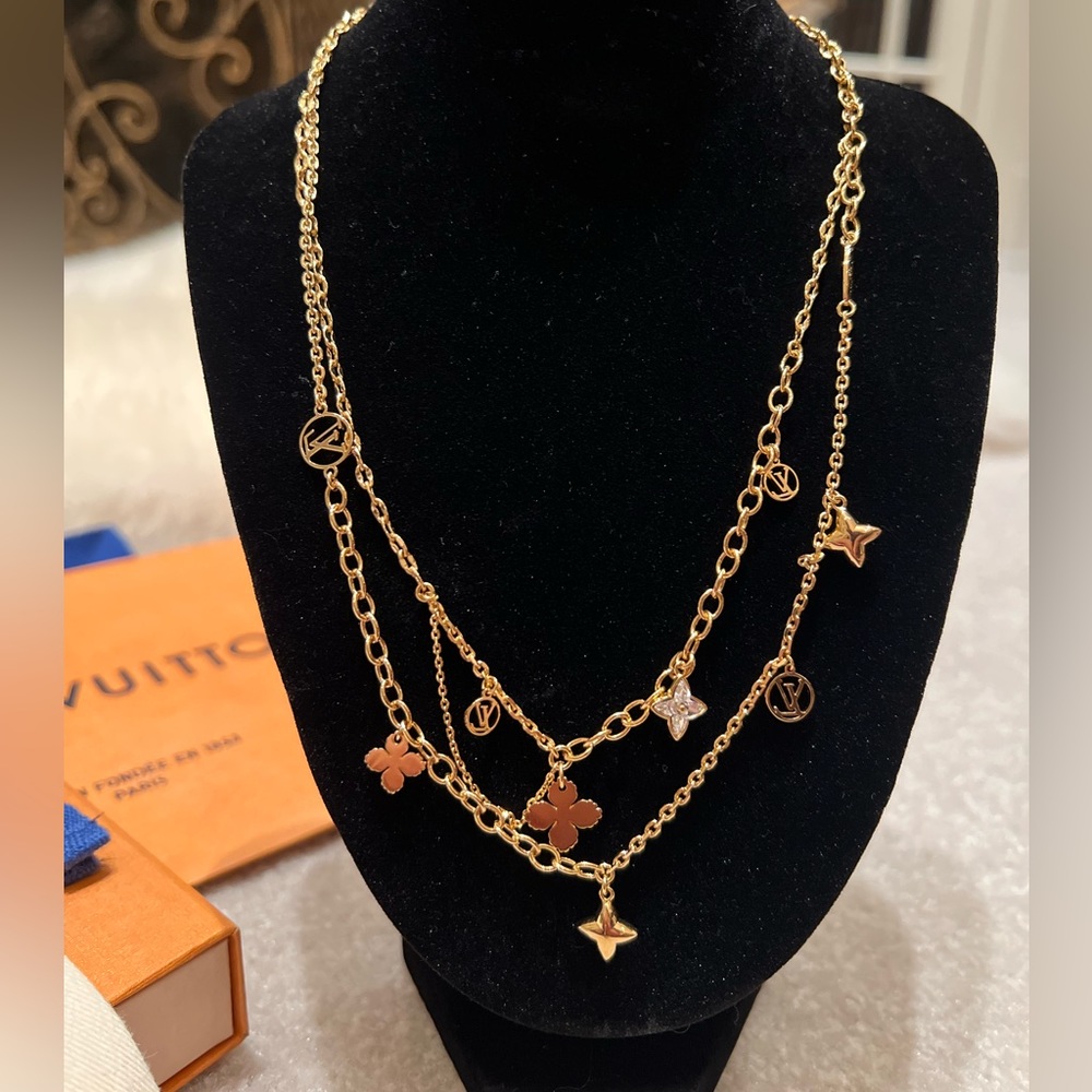 Louis Vuitton Blooming Strass Necklace - Authentic